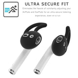 Silicone Earhooks for Apple Airpods and Earpods - Black