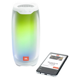 JL - Pulse 4 Portable Bluetooth Speaker w/ Light Show - White