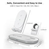 MB - 3-in-1 Wireless Charging Station - White