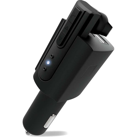 Car&Driver Car Charger w/ Detachable Bluetooth Headset - Black