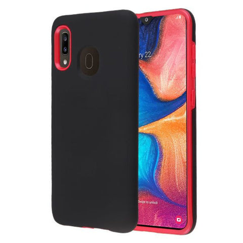MB - Fuse Hybrid Case for Samsung A20 - Black/Red