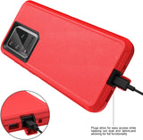 Samsung Galaxy S20 Ultra - Heavy Duty Rugged Case - Red/Black
