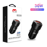 MB - 2-Port Quick Car Charger (PD 3.0 & QC 3.0) (30W) - Black