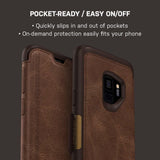 OB - Strada Case for Samsung Galaxy S9+ (Plus) - Espresso (Brown)