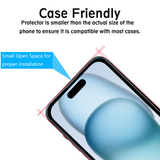 iPhone 15 (6.1) - Premium Tempered Glass (Pack of 10)