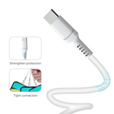 MB - 22W Wall Charger w/ USB-C to USB-C Cable (4ft) - White