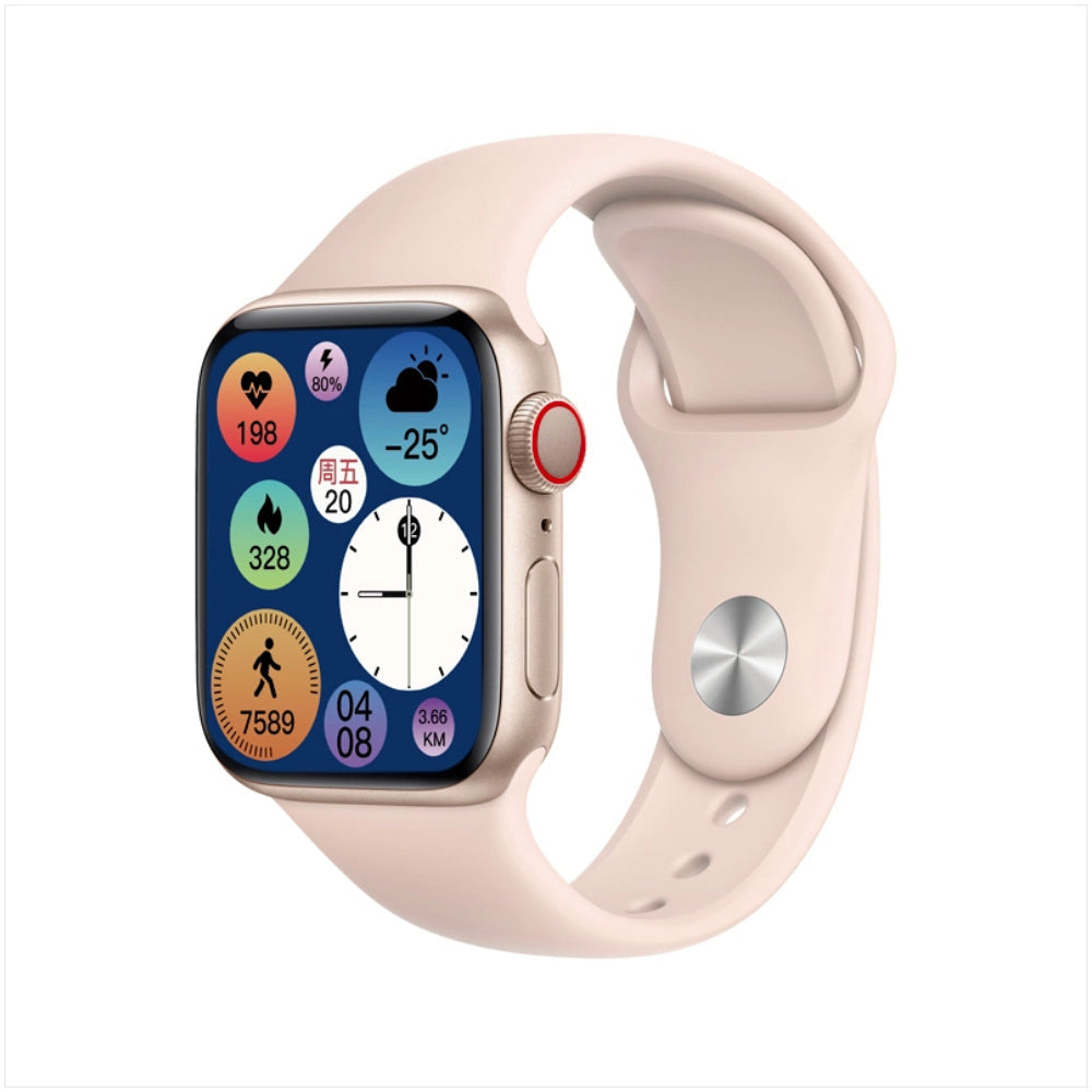 S7 Plus Smart Watch 45mm Space Aluminum Case Gold – MOBONIC