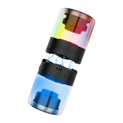 MB - IONIX Magnetic Bluetooth Speaker - Black/Clear