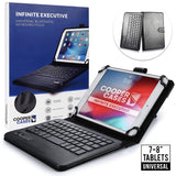 Universal Bluetooth Keyboard Folio for Tablets - Upto 7-8 inches