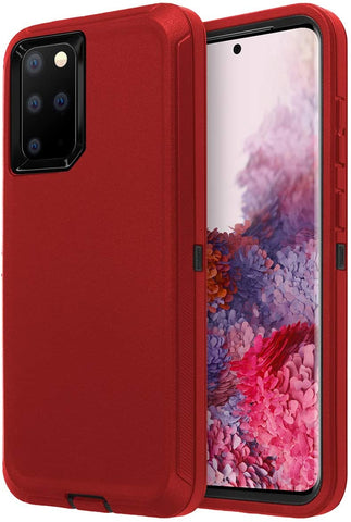 Samsung Galaxy S20 Plus - Heavy Duty Rugged Case - Red/Black