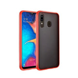 MB - Frost Hybrid Case for Samsung A20 - Black/Red
