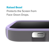SP - CandyShell Pro Case w/ MagSafe Compatible for iPhone 14 Pro - Cloudy Grey/Spring Purple
