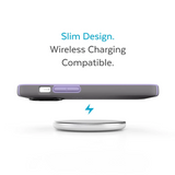 SP - CandyShell Pro Case for iPhone 14 Pro Max - Cloudy Grey/Spring Purple