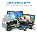 150W Car Power Inverter - DC 12V to AC 110V & USB w/ Cable