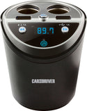 Car&Driver Car Power Station w/ 4 Charging Ports & FM Transmitter