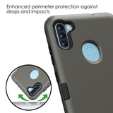 MB - Premium Cover for Samsung Galaxy A11 - Grey/Black