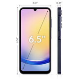 Samsung Galaxy A25 5G -128GB-Blue Black-Carrier Unlocked (New)