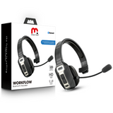 MB - WorkFlow Bluetooth Headset w/ Noise Cancelling Microphone - Black