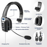 MB - WorkFlow Bluetooth Headset w/ Noise Cancelling Microphone - Black