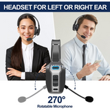 MB - WorkFlow Bluetooth Headset w/ Noise Cancelling Microphone - Black