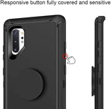 Samsung Galaxy Note 10 - Rugged Case w/ Pop-up - Grey/Green