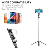 MB - Picture Perfect+ Selfie Stick & Tripod w/ Fill Light - Black