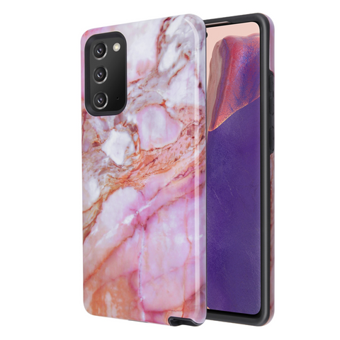 MB - Fuse Hybrid Cover for Samsung Galaxy Note 20 (6.4'') - Pink Marble