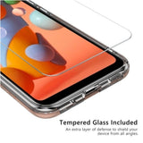 MB - Lux Series Case w/Tempered Glass for Samsung Galaxy A11 - Rose Gold
