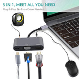 Type-C 5 in 1 Adapter w/VGA (BYL-2002)
