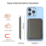 MB - MagStash MagSafe Wallet for iPhones - Black