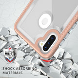 MB - Lux Series Case w/Tempered Glass for Samsung Galaxy A11 - Rose Gold