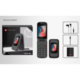 MaxWest Vice 4G LTE Flip -Black-Factory Unlocked (New)