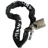 X3616 Kihuu Heavy Motorcycle Bike Security Lock & Chain 10mm w/ 3 Key Set