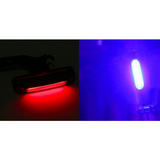 120 Lumens Rechargeable Bicycle Light - Red/Blue