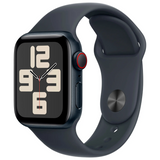 Apple Watch SE (Gen 2) - 44mm-Midnight Aluminum w/ Sport Band (GPS+Cellular) - New