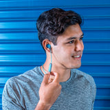 JLab - JBuds Pro Signature Wireless Earbuds - Gray/Blue