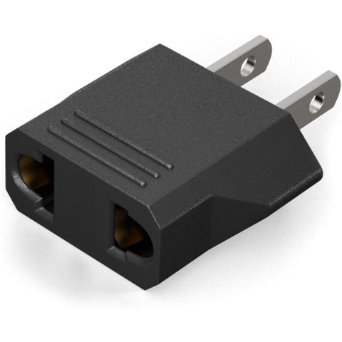Travel Adapter US to EU Plug Adapter (Flat Pin)