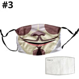 Halloween Adult Face Mask Washable W/ PM2.5 Filter - Design #3