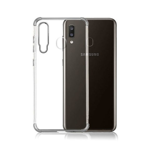 Asmyna TPU Case for Samsung Galaxy A50 - Clear/Silver