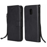 Aoko Wallet Case for Samsung J7 Star - Black