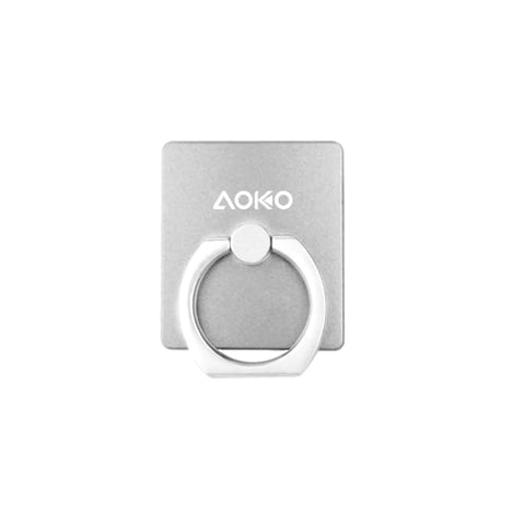 Aoko Universal Ring Grip w/ Stand Holder-Silver