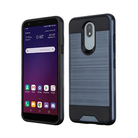 Asmyna Fuse Hybrid Cover for Moto G7 Power - Navy/Black