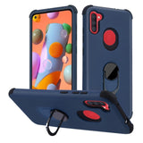 Asmyna Premium Cover w/ Ring Stand for Samsung Galaxy A11 - Navy