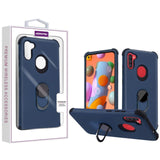 Asmyna Premium Cover w/ Ring Stand for Samsung Galaxy A11 - Navy