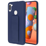 AR - Hybrid Cover w/Foldable Stand for Samsung Galaxy A11 - Navy