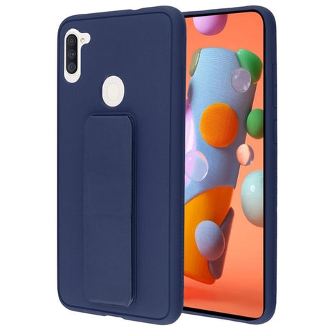 AR - Hybrid Cover w/Foldable Stand for Samsung Galaxy A11 - Navy