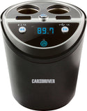 Car&Driver Car Power Station w/ 4 Charging Ports & FM Transmitter