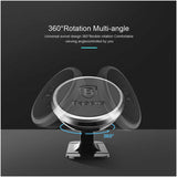 BS - 360-Degree Rotation Magnetic Mount Holder - Silver