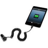 GR - (Apple MFi Certified) Coiled 10W Lightning Car Charger (1.4m)