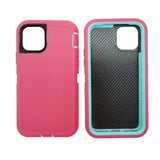 iPhone 11 Pro - Heavy Duty Rugged Case - Pink/Teal